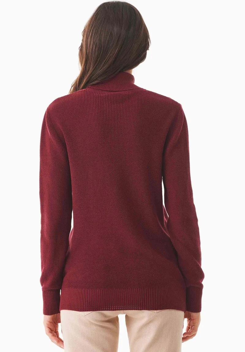 Rollkragenpullover aus Bio-Baumwolle