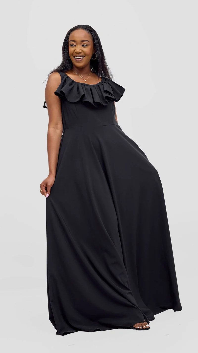 Kakiba Collections Rosy Dress - Black