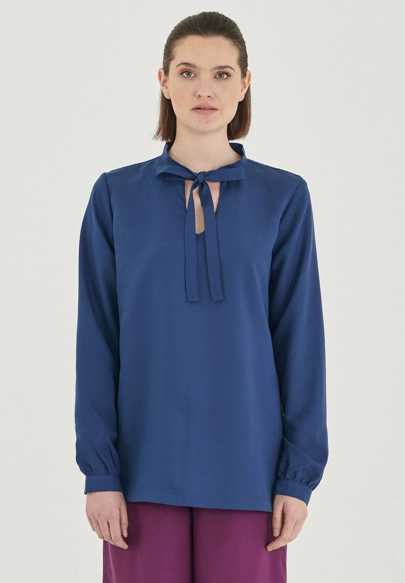 Langarm Bluse aus TENCEL™ Lyocell