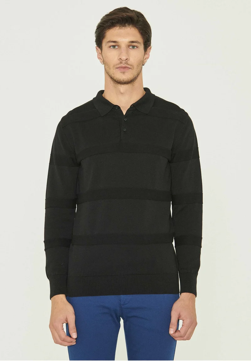 Polokragenpullover aus Bio-Baumwolle