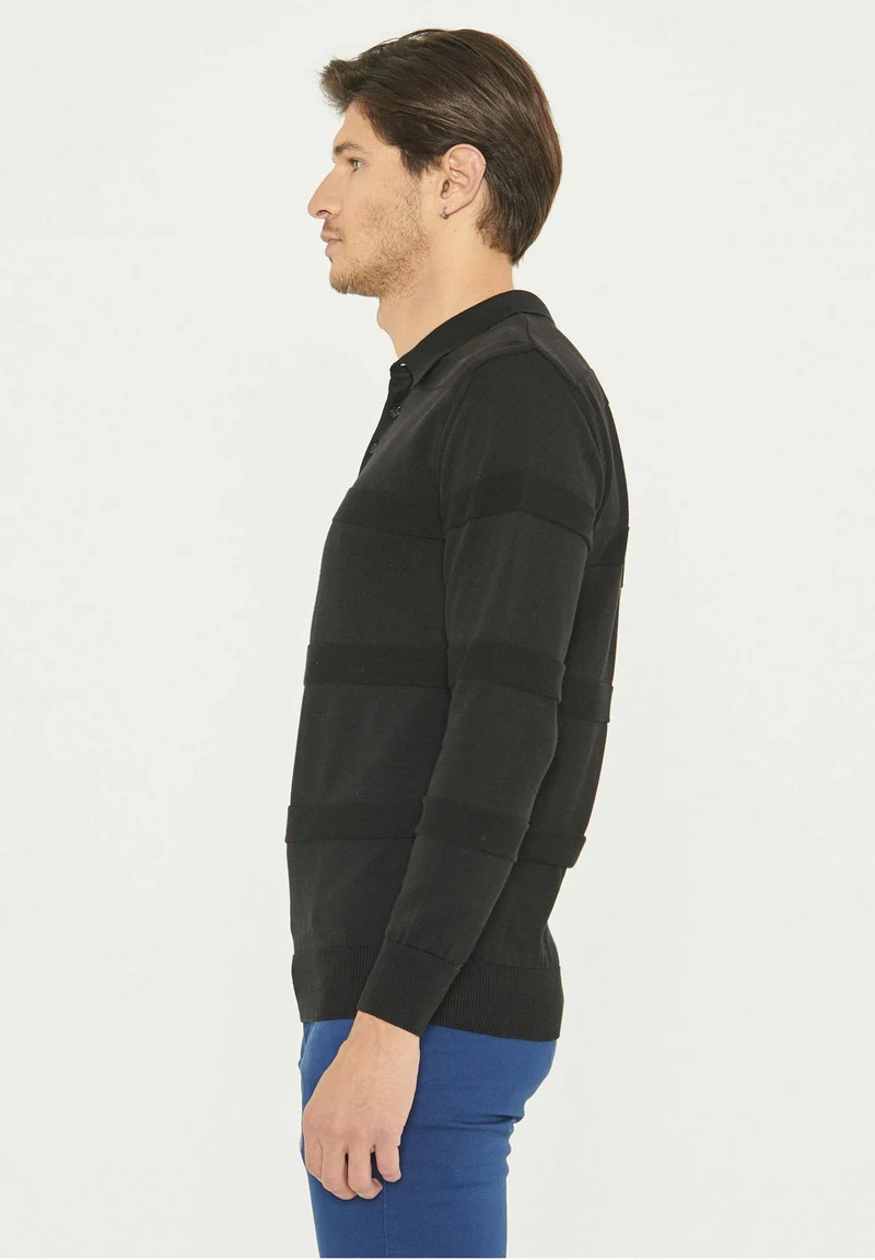 Polokragenpullover aus Bio-Baumwolle