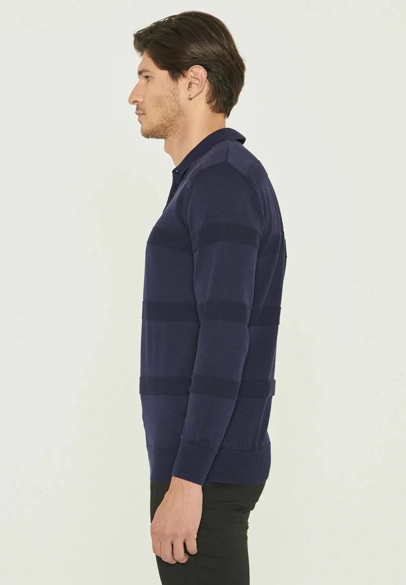 Polokragenpullover aus Bio-Baumwolle