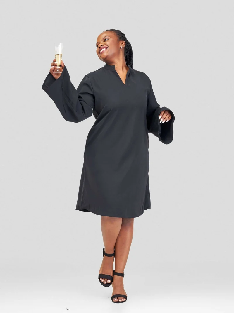 HOT Azani Shift Dress - Black