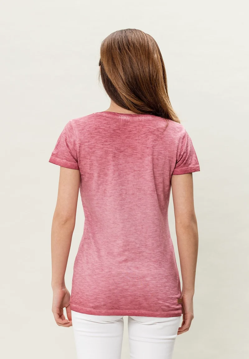 T-Shirt aus Bio-Baumwolle mit Cold Pigment Dye-Effekt