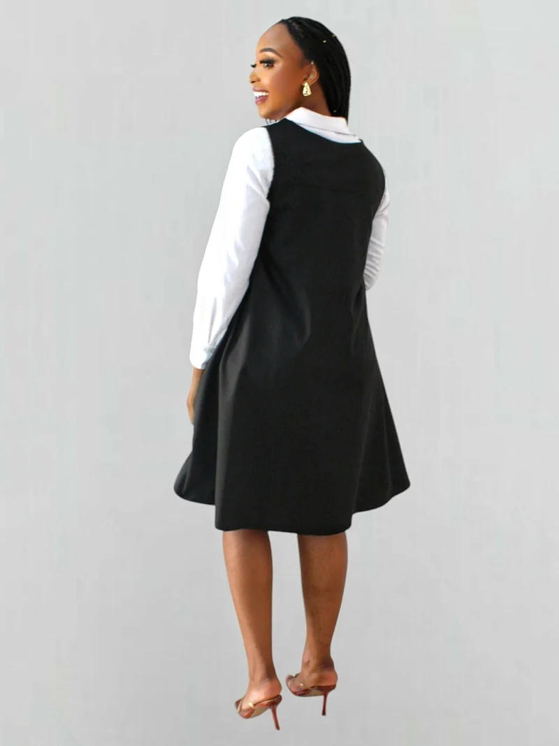 The Fashion Frenzy Zuri Shift Dress - Black