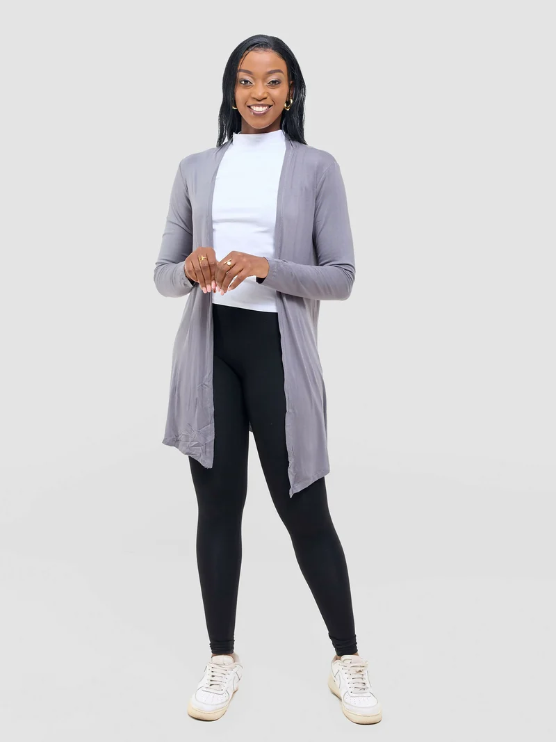 Anel's Knitwear Basic Kimono - Grey