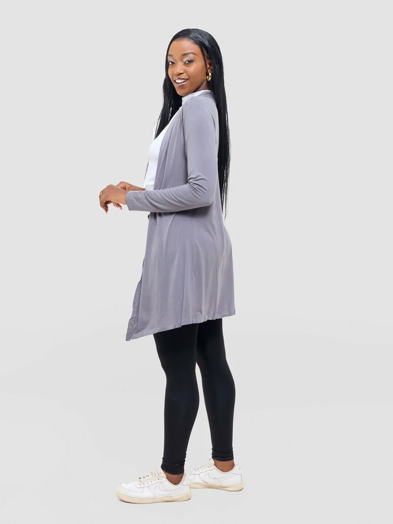 Anel's Knitwear Basic Kimono - Grey