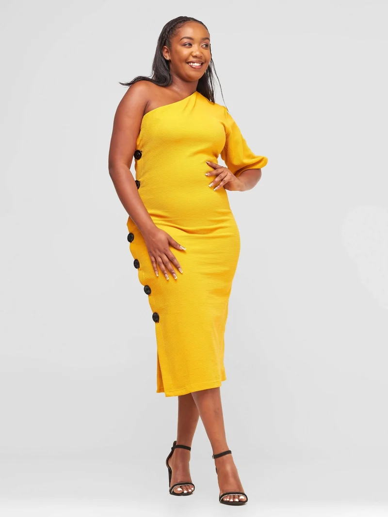 HOT Aimee Dress - Mustard
