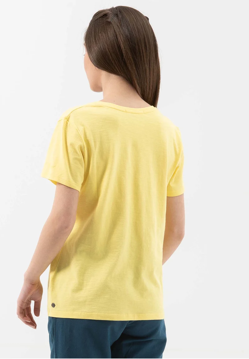 T-Shirt aus Bio-Baumwolle mit V-Ausschnitt