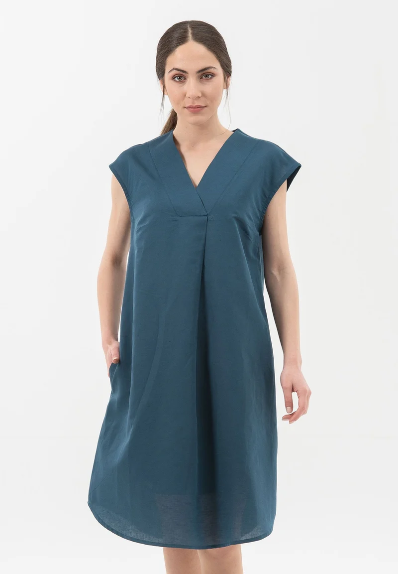 Kleid aus Leinen mit Bio-Baumwolle