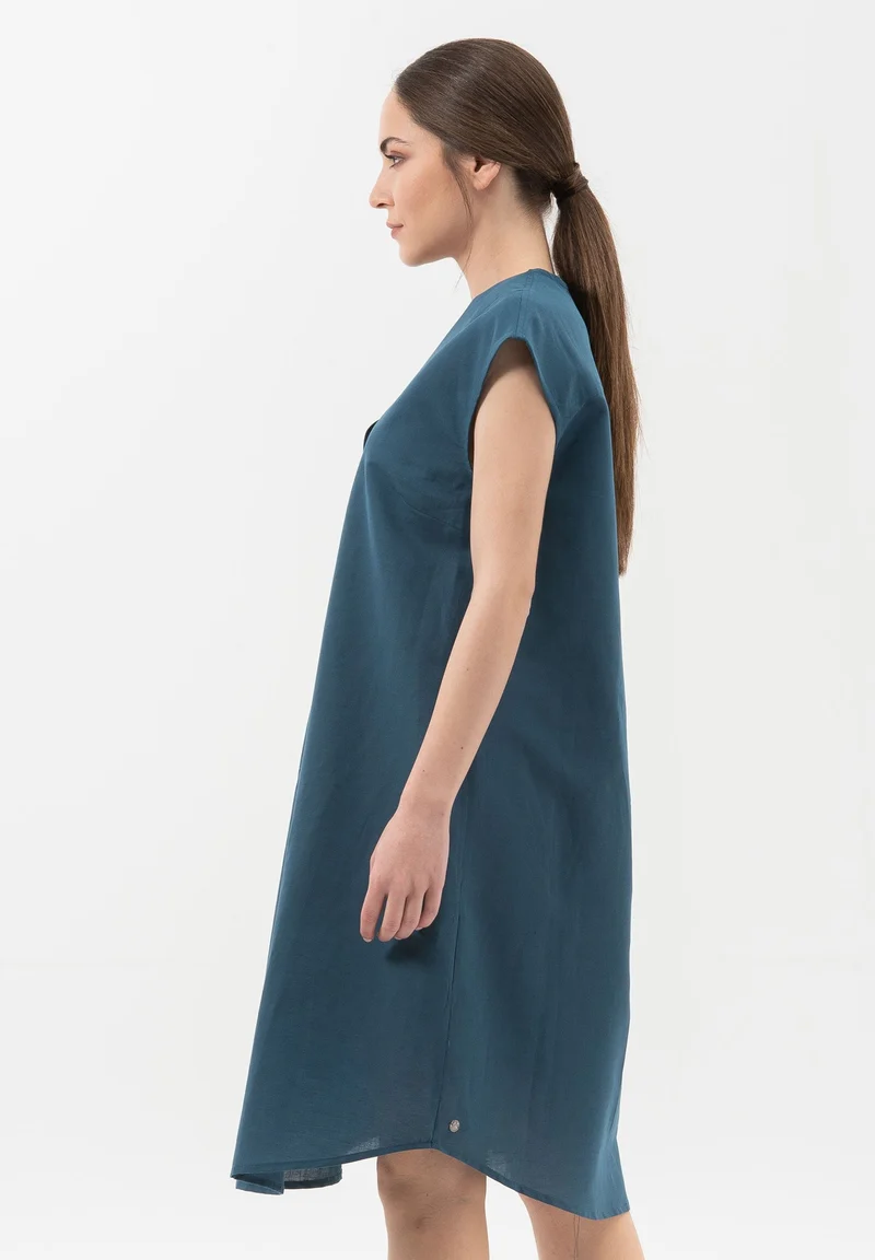 Kleid aus Leinen mit Bio-Baumwolle