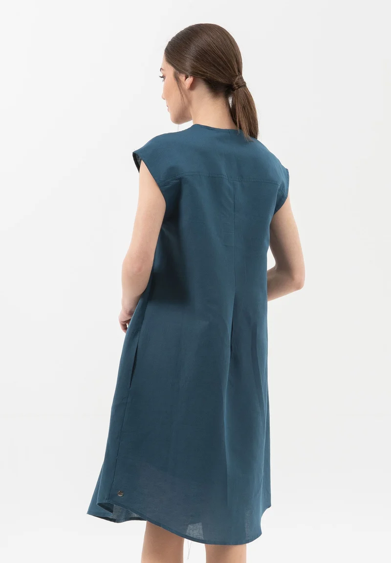 Kleid aus Leinen mit Bio-Baumwolle