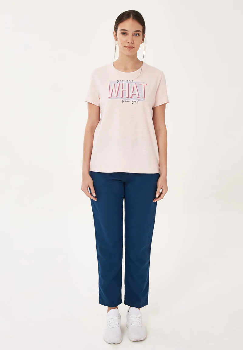 T-Shirt aus Bio-Baumwolle mit Print