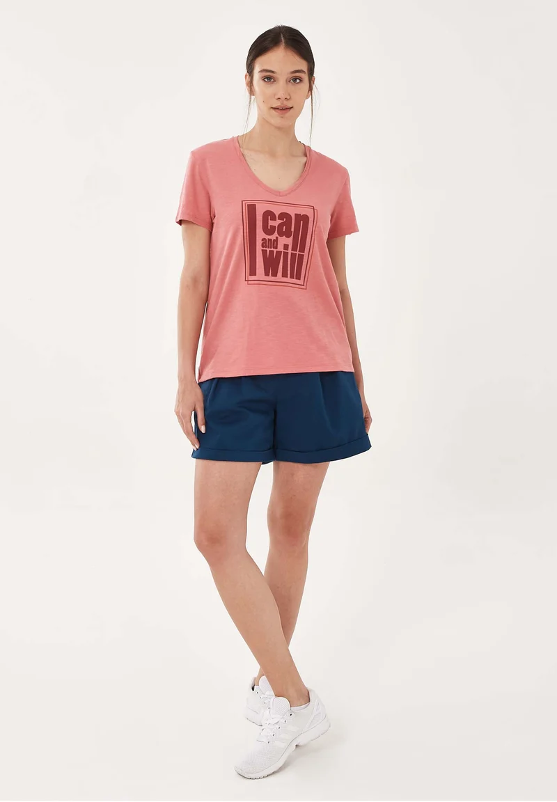 T-Shirt aus Bio-Baumwolle mit Print