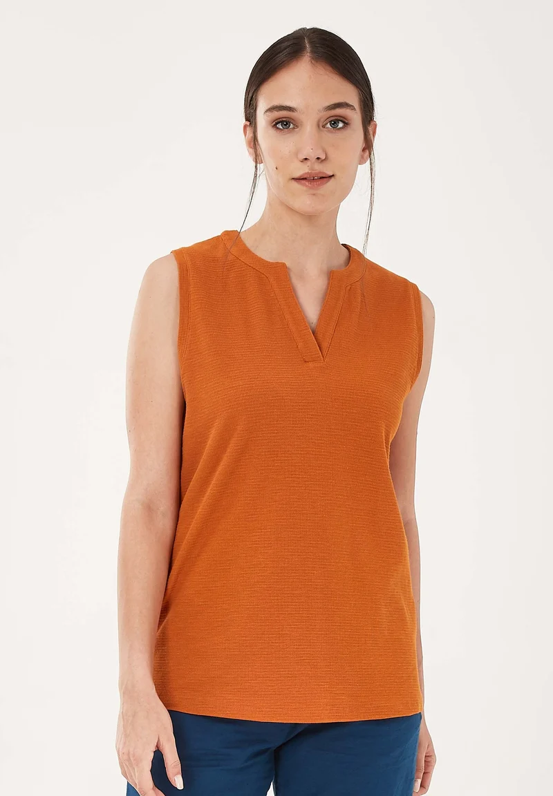 Top aus Bio-Baumwolle in Jacquard Jersey