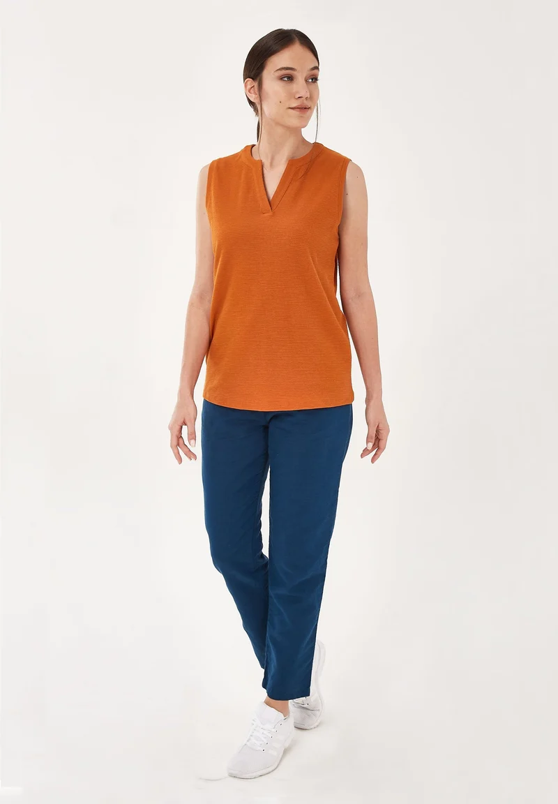 Top aus Bio-Baumwolle in Jacquard Jersey