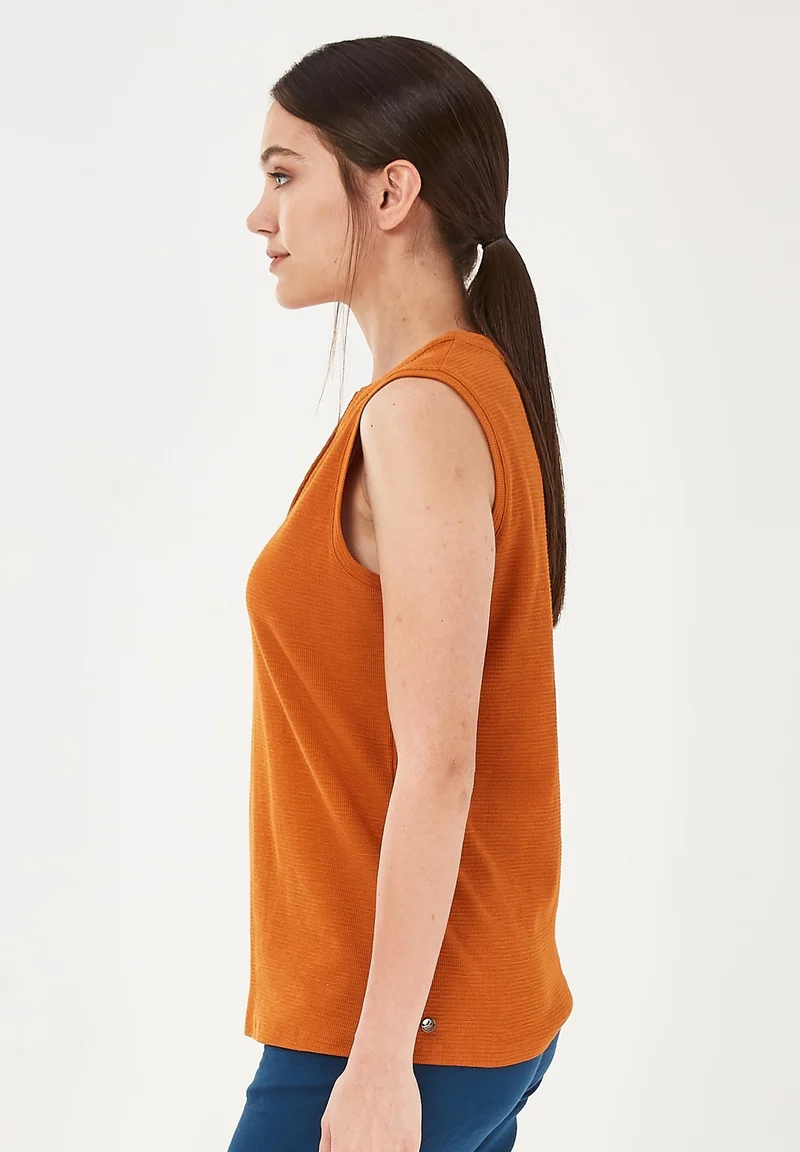 Top aus Bio-Baumwolle in Jacquard Jersey