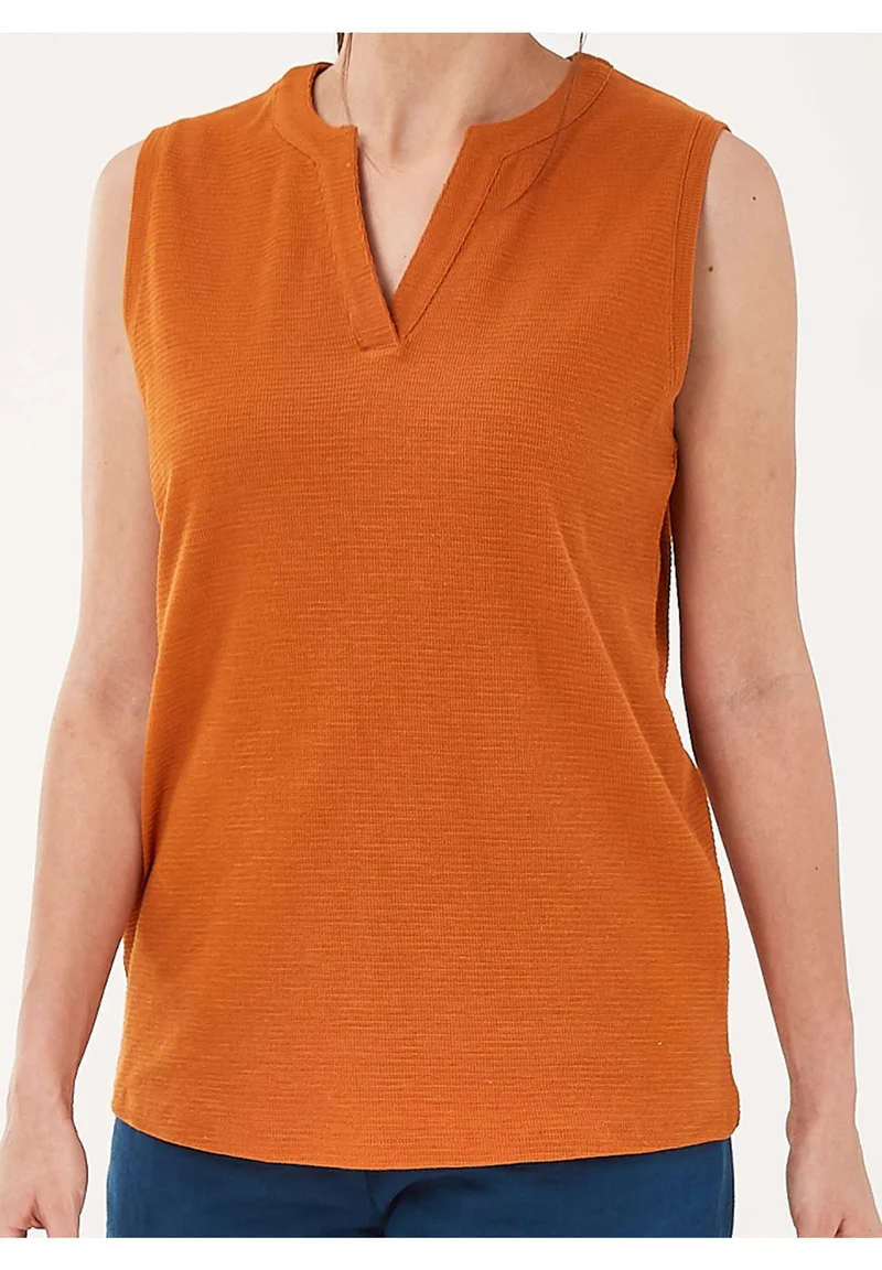 Top aus Bio-Baumwolle in Jacquard Jersey