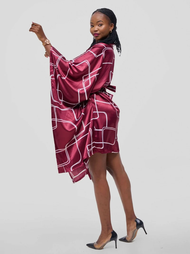 Lokali Kaftan Dress - Maroon