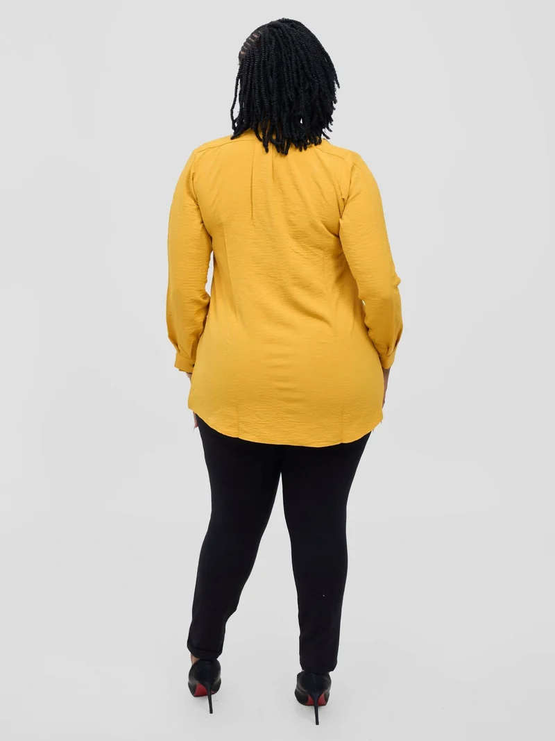 Lokali Designs Shirt Top - Mustard