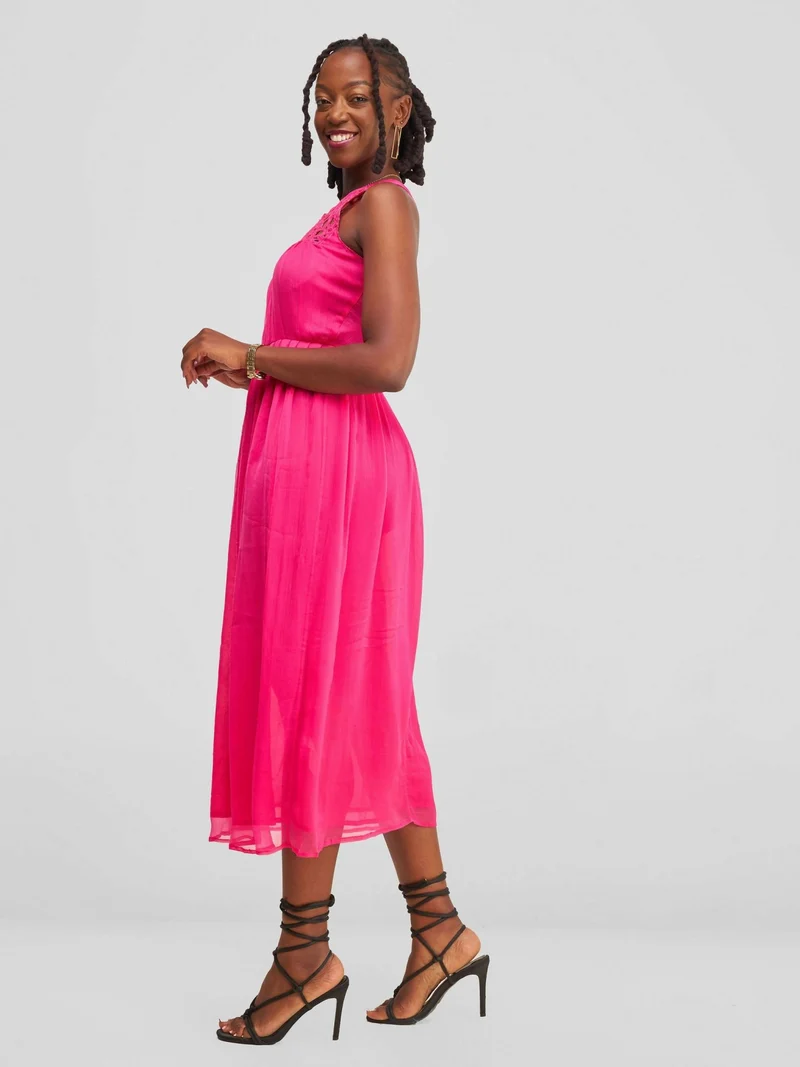 The Fashion Frenzy Maxi Dress - Pink