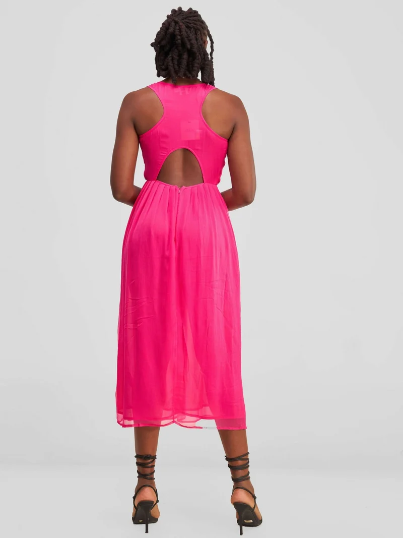 The Fashion Frenzy Maxi Dress - Pink