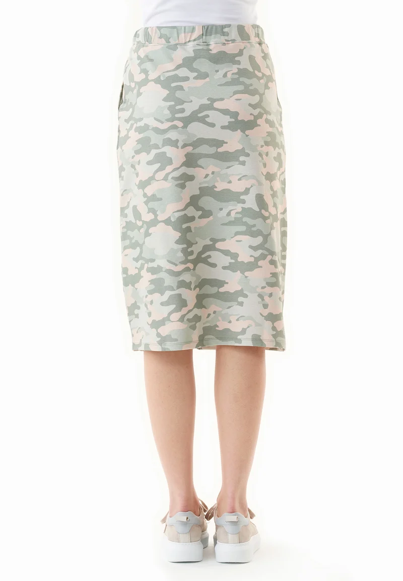 Rock aus Bio-Baumwolle mit Camouflage-Muster