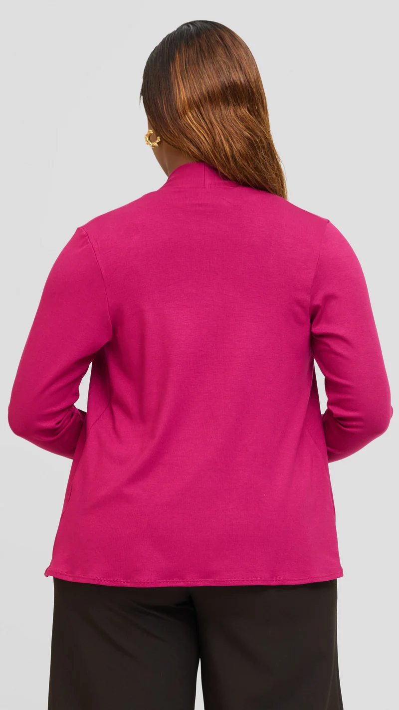 Vivo Everyday Short Waterfall in Jersey - Fuschia