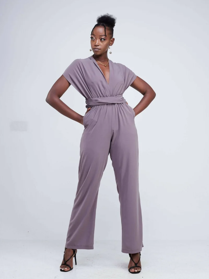 Purple Thread Ibiza Infinity Jumpsuit - Latte
