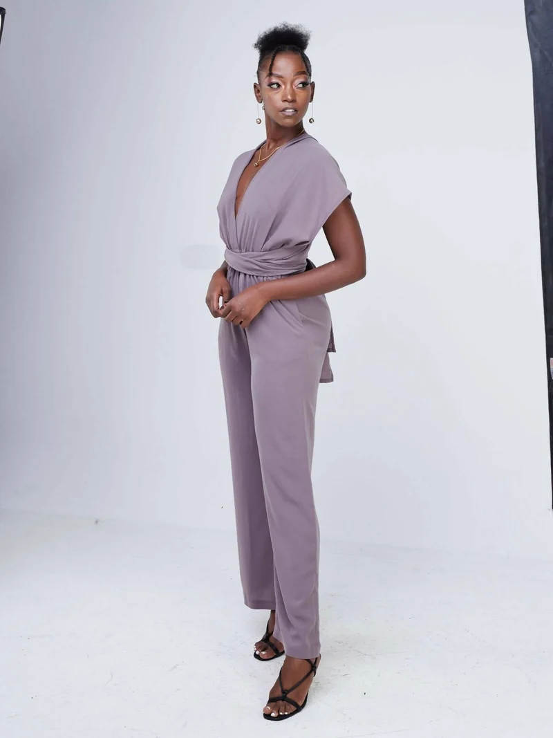 Purple Thread Ibiza Infinity Jumpsuit - Latte