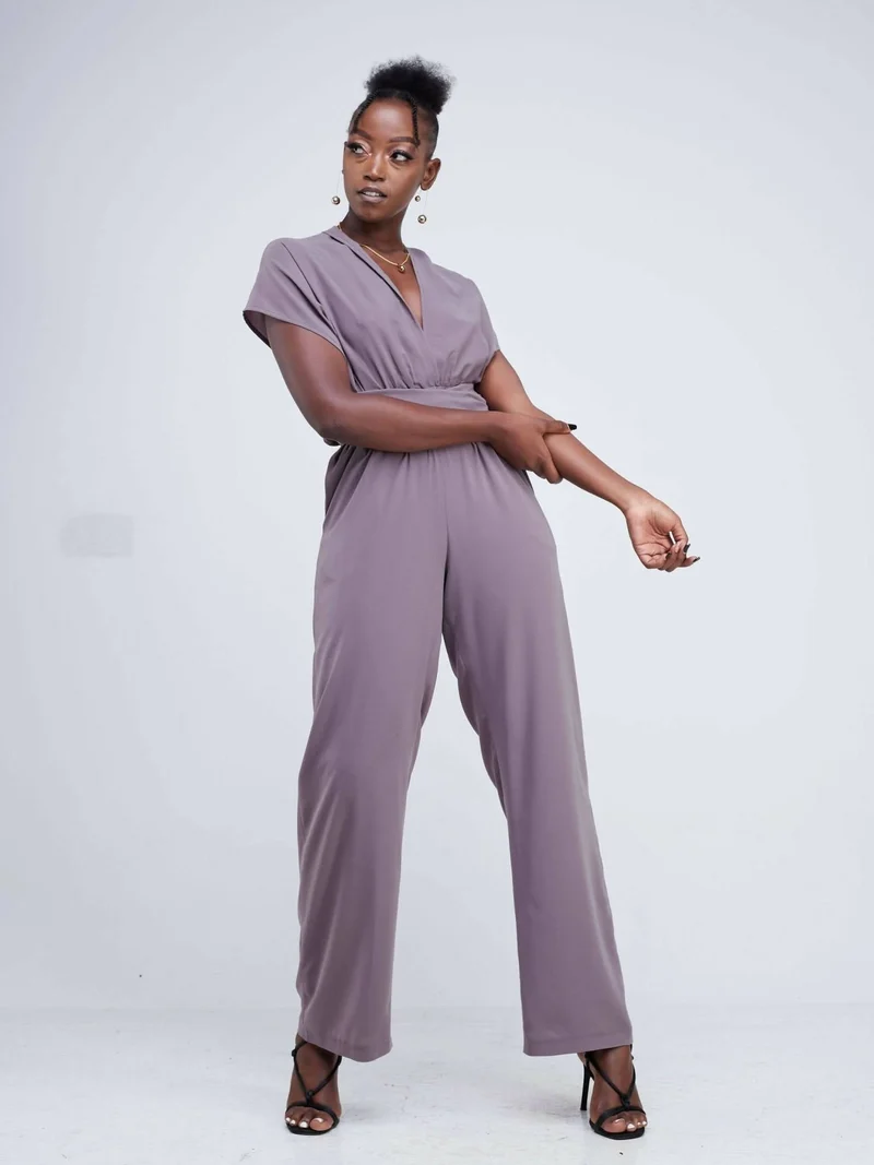 Purple Thread Ibiza Infinity Jumpsuit - Latte