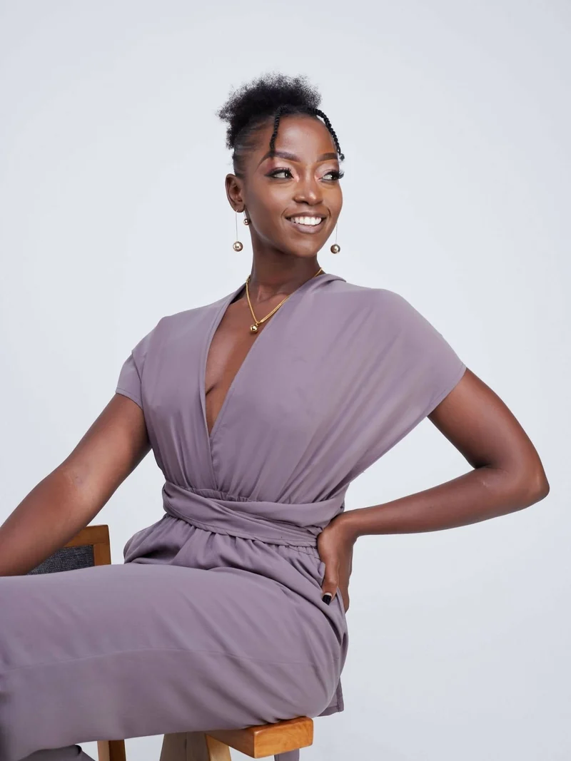 Purple Thread Ibiza Infinity Jumpsuit - Latte