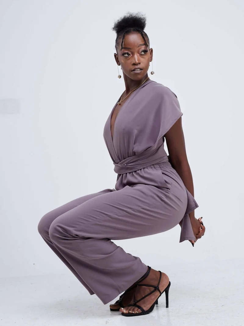 Purple Thread Ibiza Infinity Jumpsuit - Latte