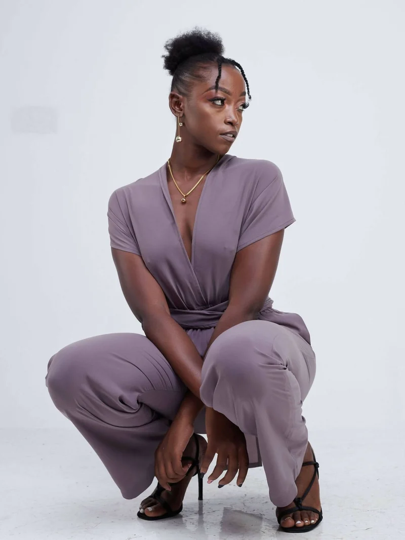 Purple Thread Ibiza Infinity Jumpsuit - Latte
