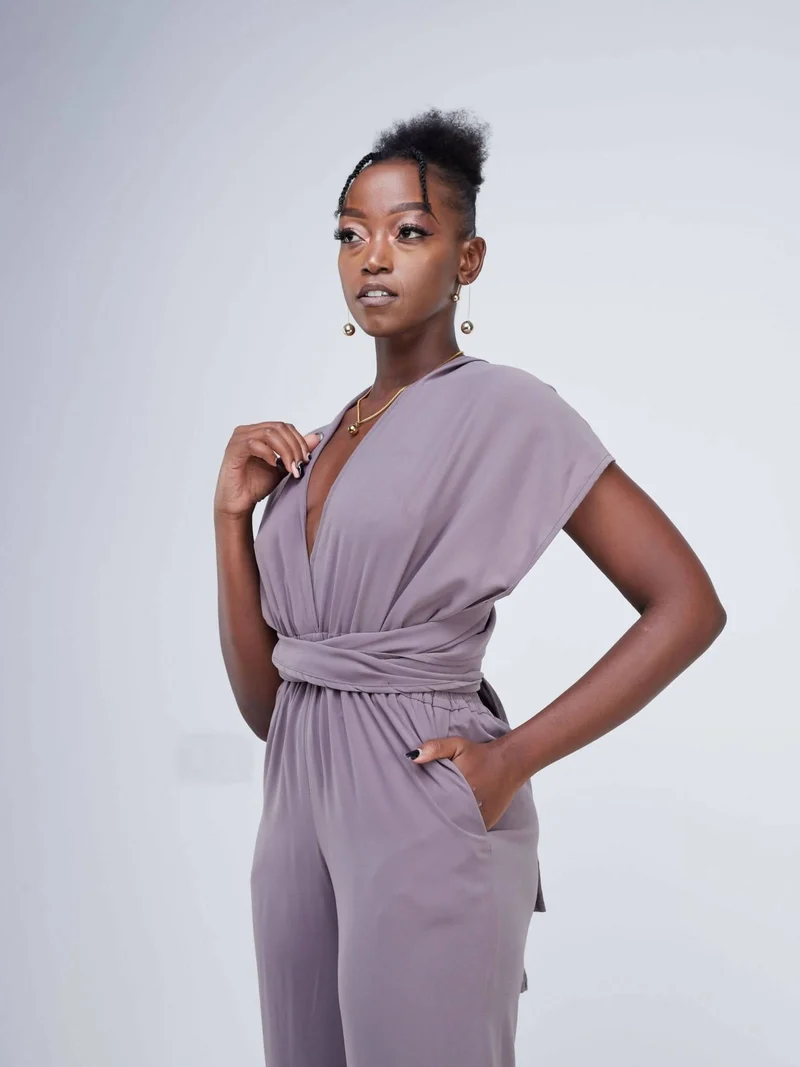 Purple Thread Ibiza Infinity Jumpsuit - Latte