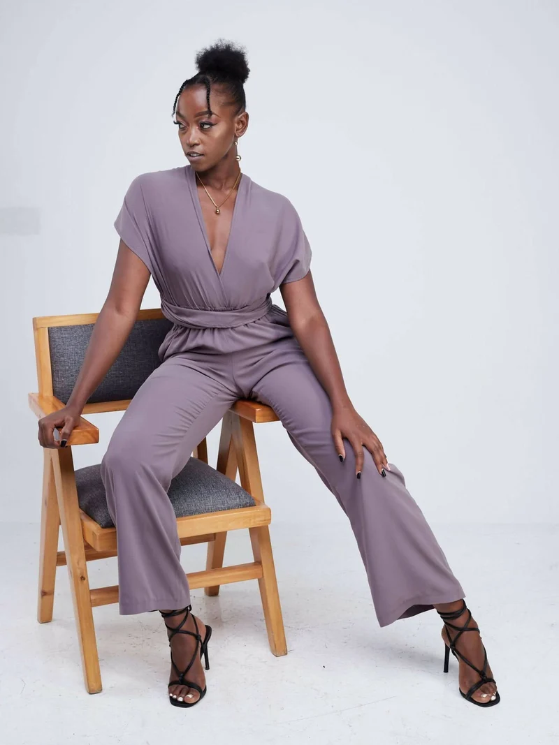 Purple Thread Ibiza Infinity Jumpsuit - Latte