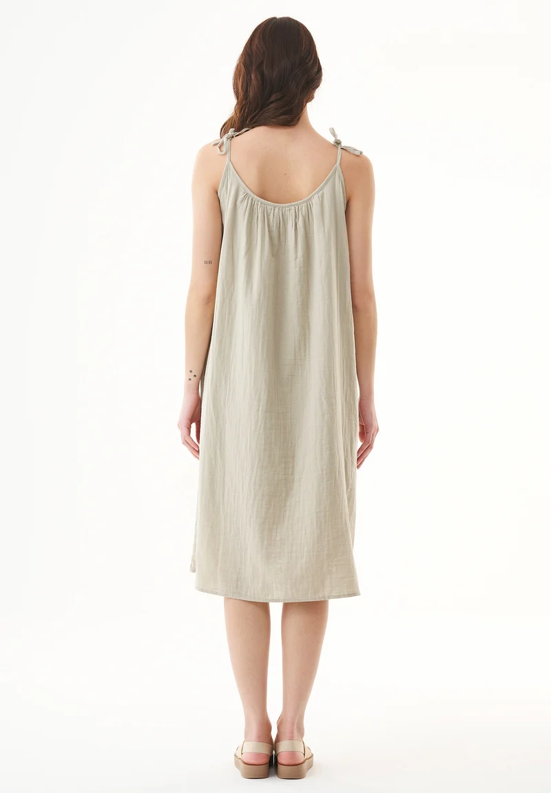 Spaghettiträger-Kleid aus Bio-Baumwolle