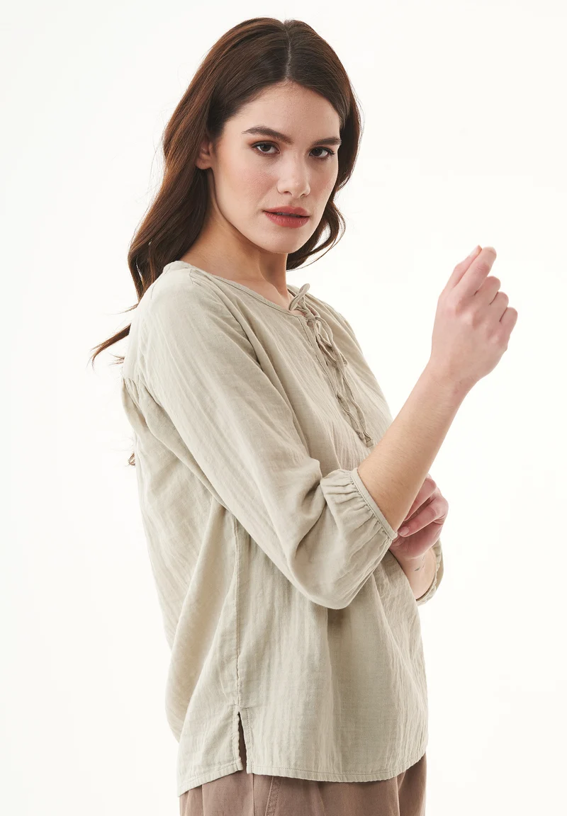 Bluse aus Bio-Baumwolle