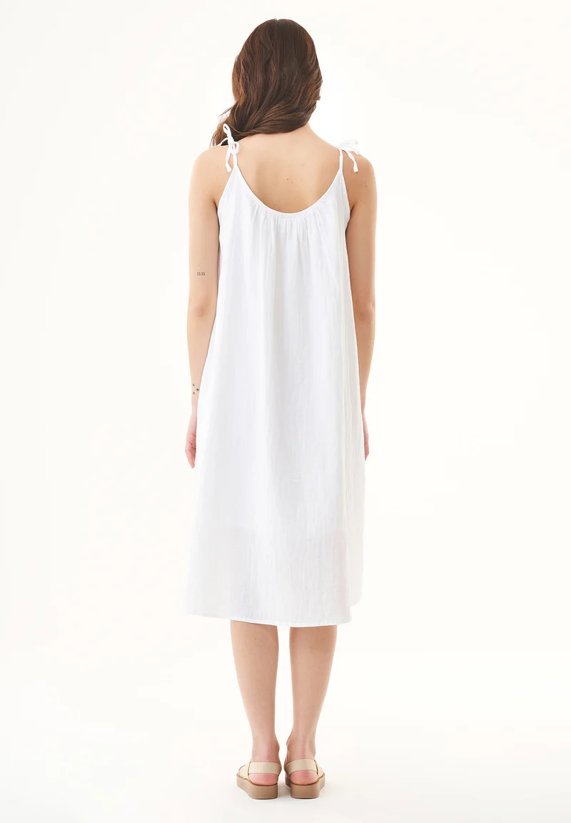 Spaghettiträger-Kleid aus Bio-Baumwolle
