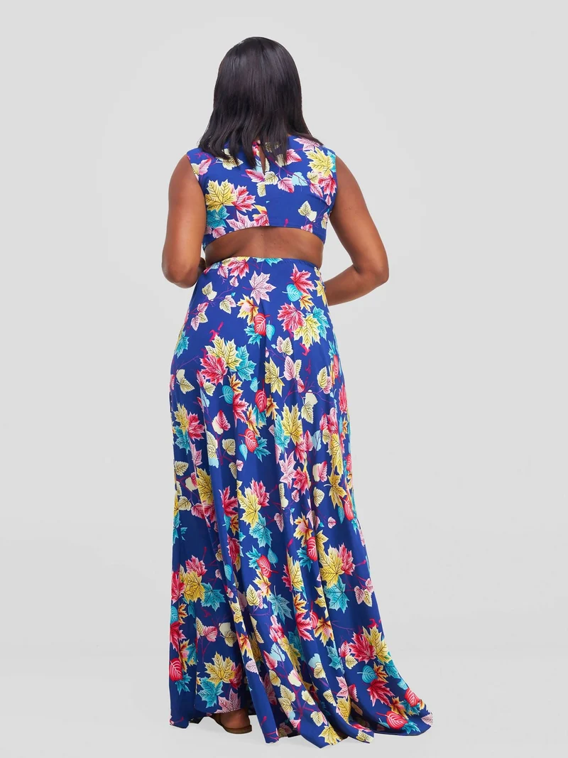 Kenya Dress - Blue Floral