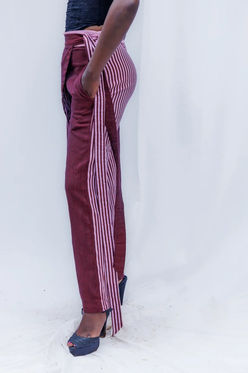 Liquid Lemn ALPHAJIRI Wrap Pants - Maroon