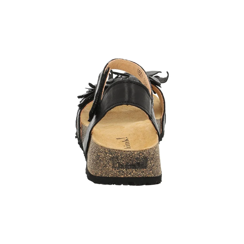 Think Riemchen Sandalen Damen Schwarz
