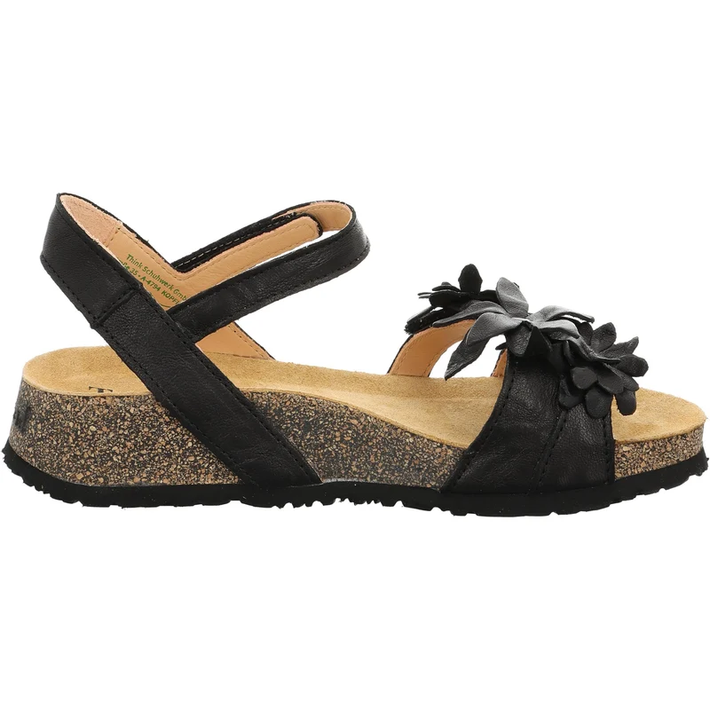 Think Riemchen Sandalen Damen Schwarz