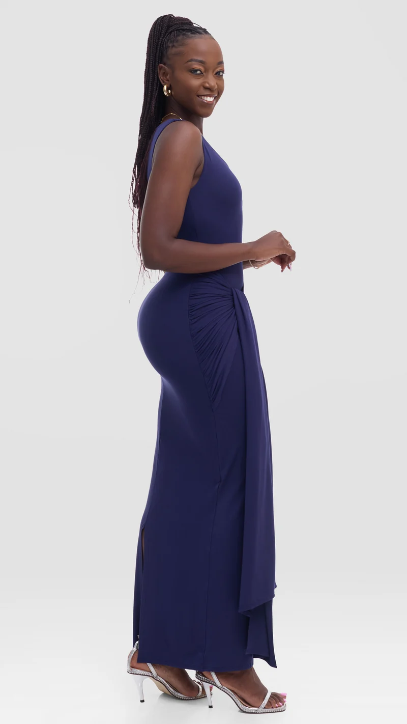 Vivo Studio Maxi Bodycon in Jersey - Navy