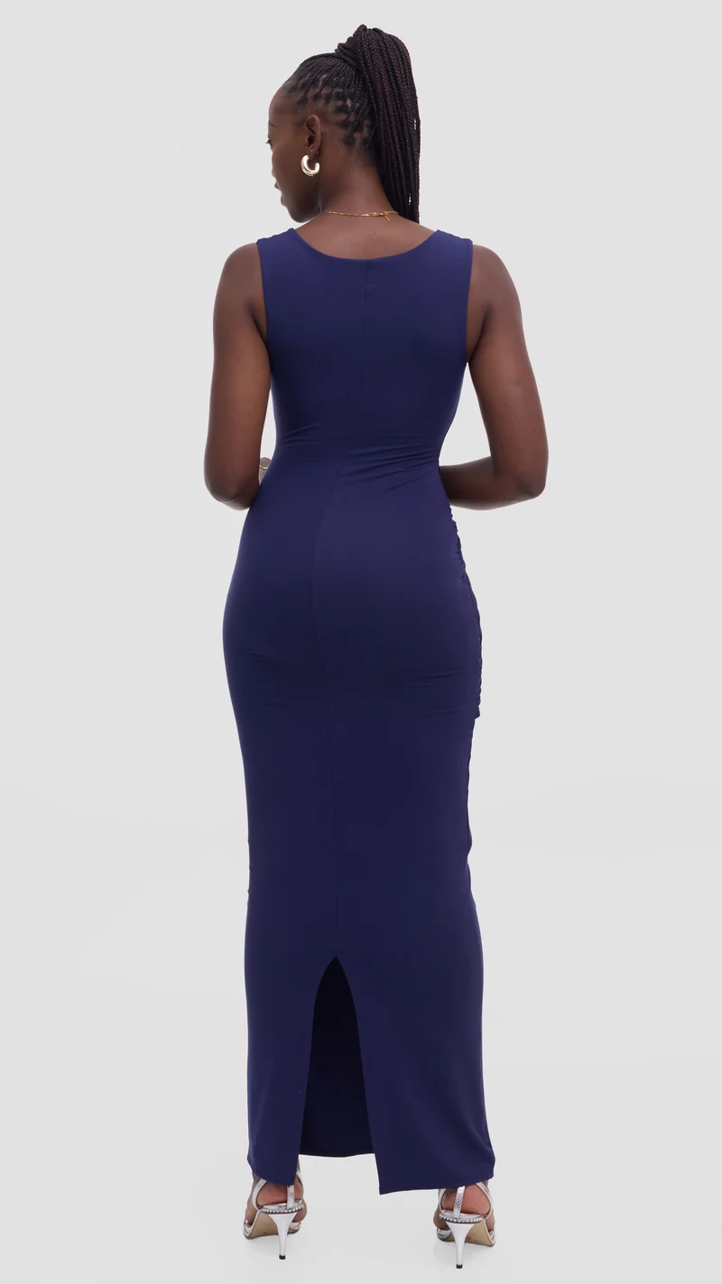 Vivo Studio Maxi Bodycon in Jersey - Navy