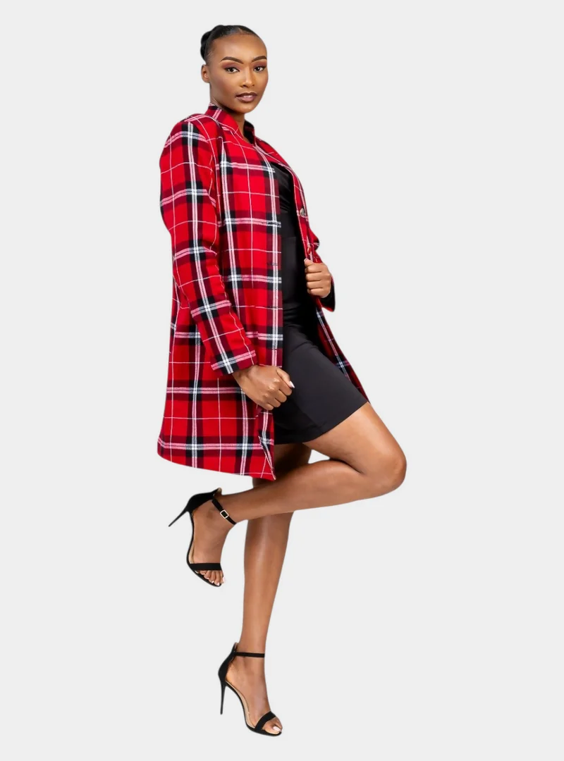 Rafiki Threads Trench Coat - Maroon