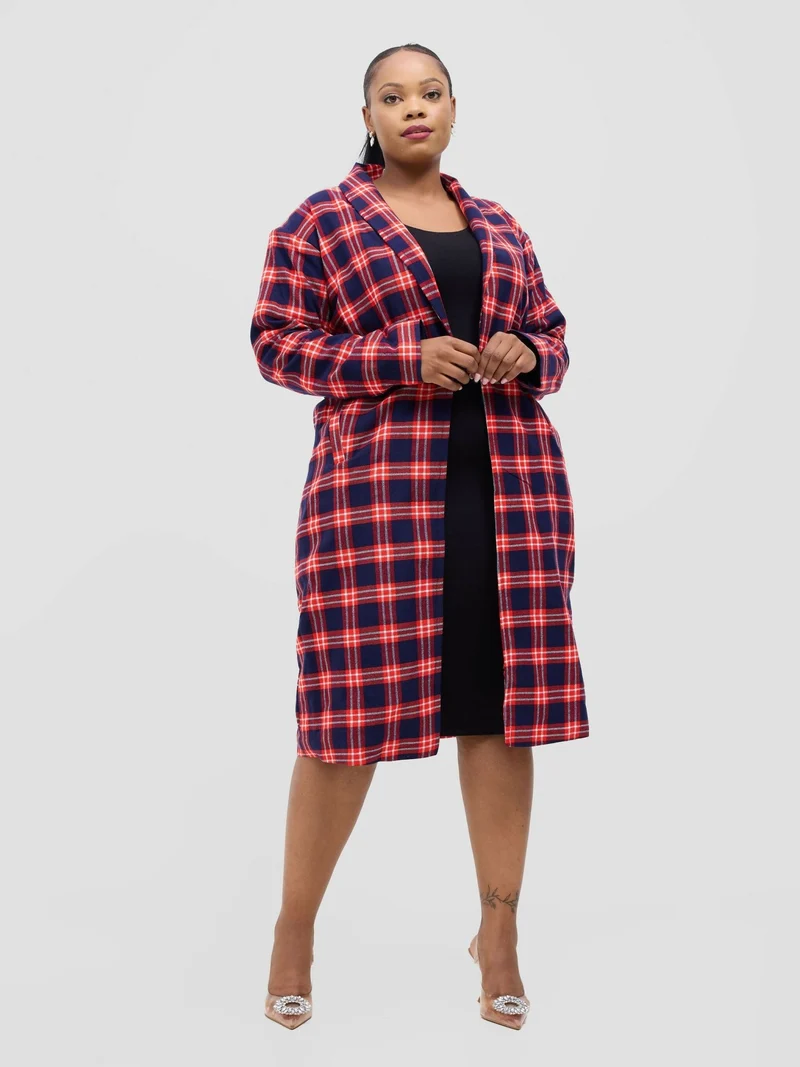 Rafiki Threads Carmine Coat - Maroon