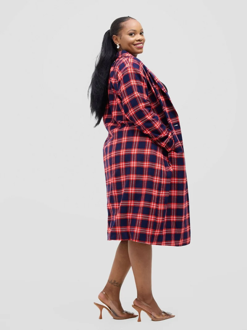 Rafiki Threads Carmine Coat - Maroon