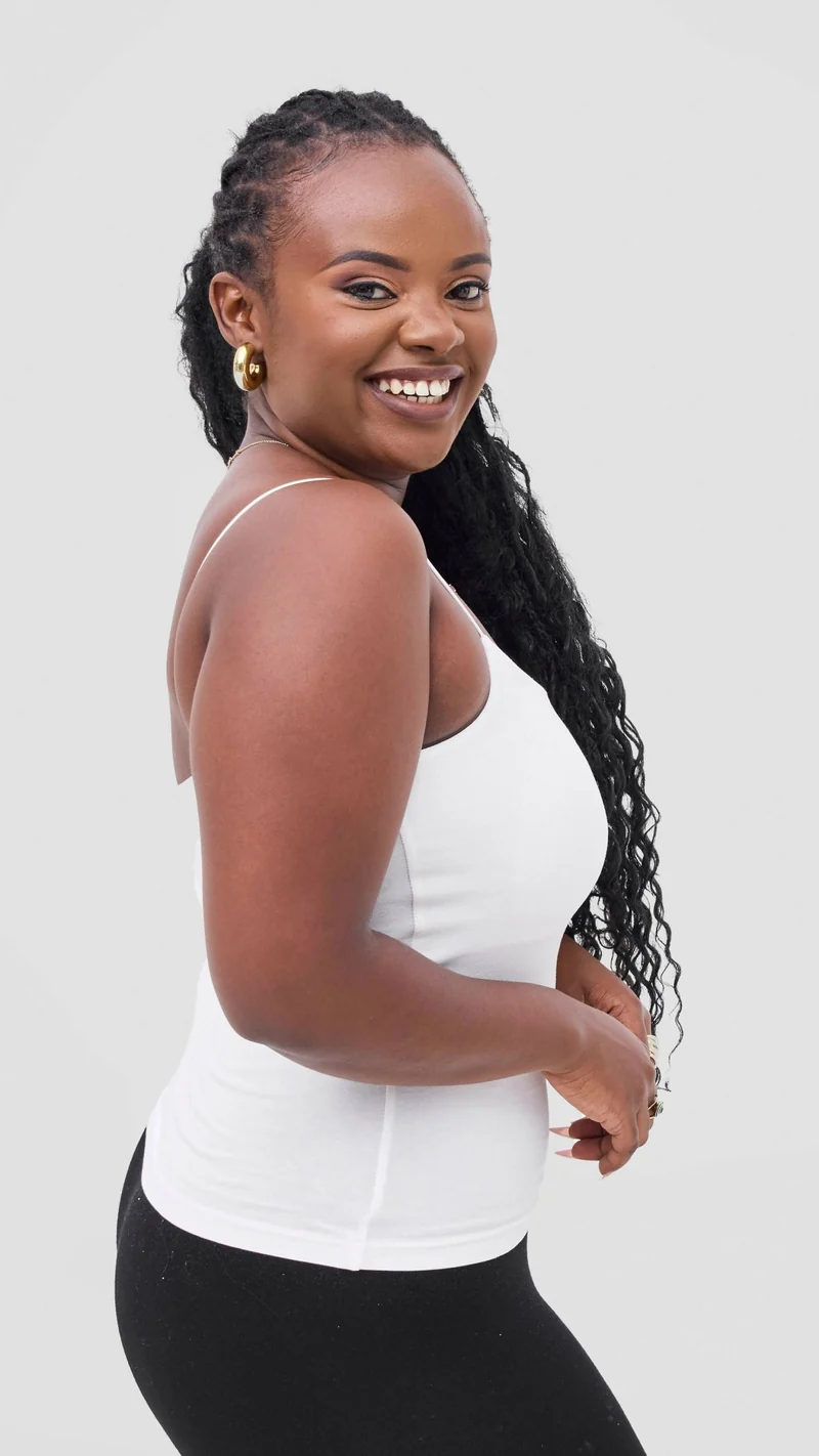 The Fashion Frenzy Spaghetti Tank Top - White