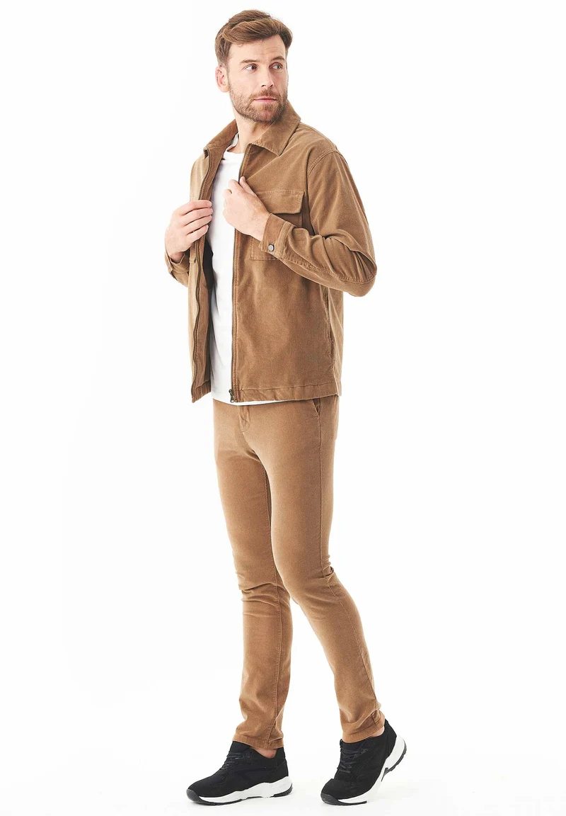 Full Zip Cord Overshirt aus Bio-Baumwolle